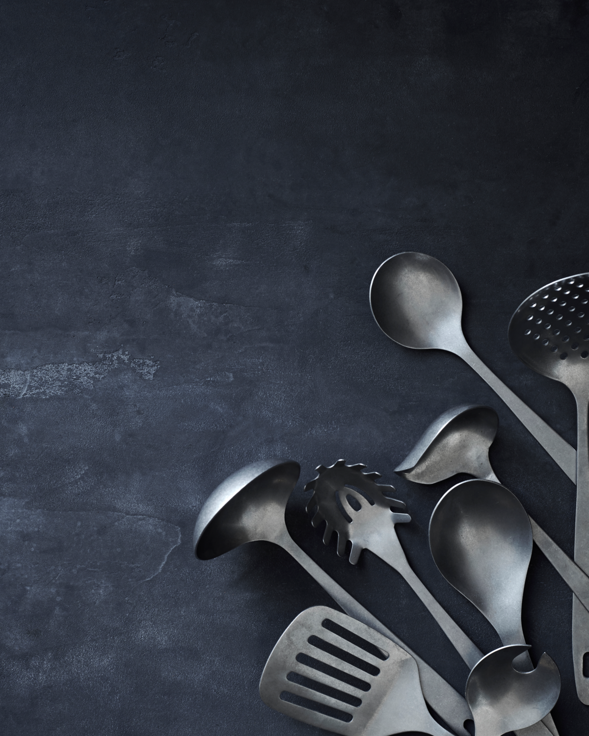 Louche à soupe  argentée