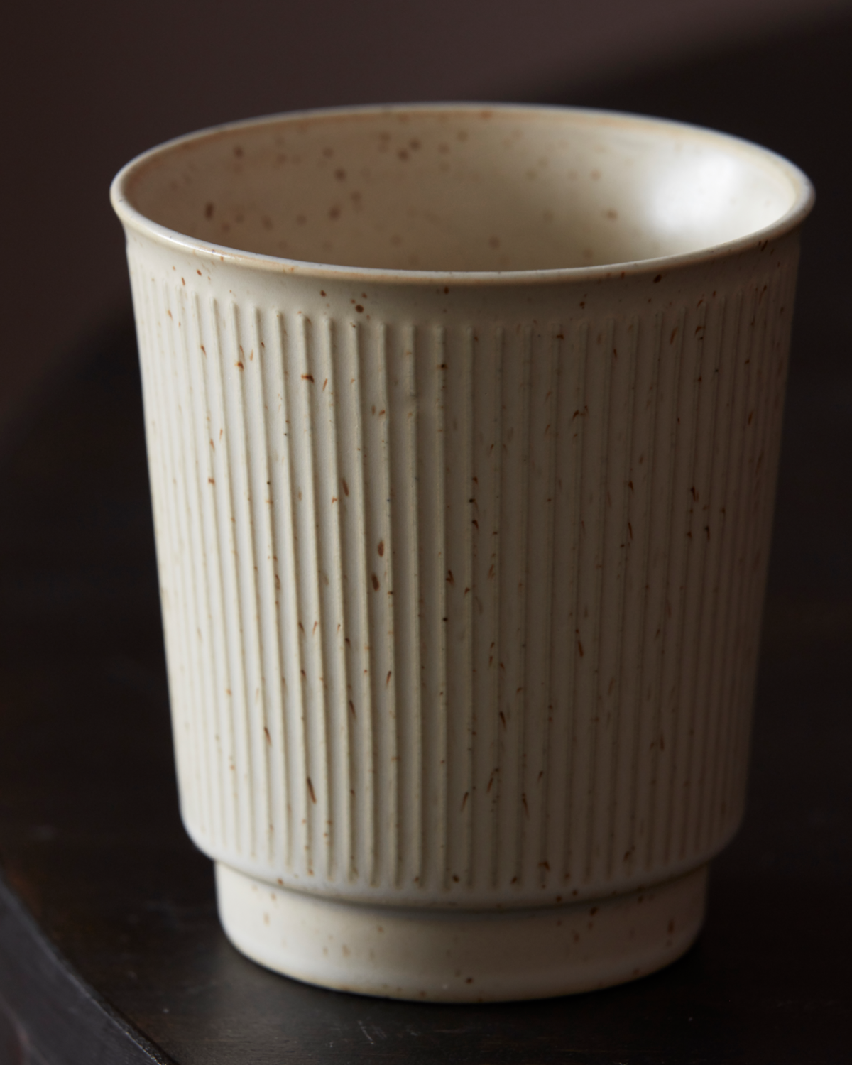 Mug Rustic Beige | Mug en grès avec glaçure mouchetée | Design scandinave intemporel
