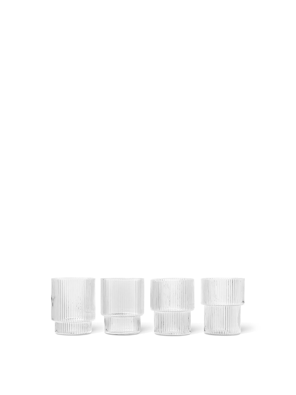 Set de 4 petits verres Ripple