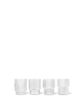 Set de 4 petits verres Ripple