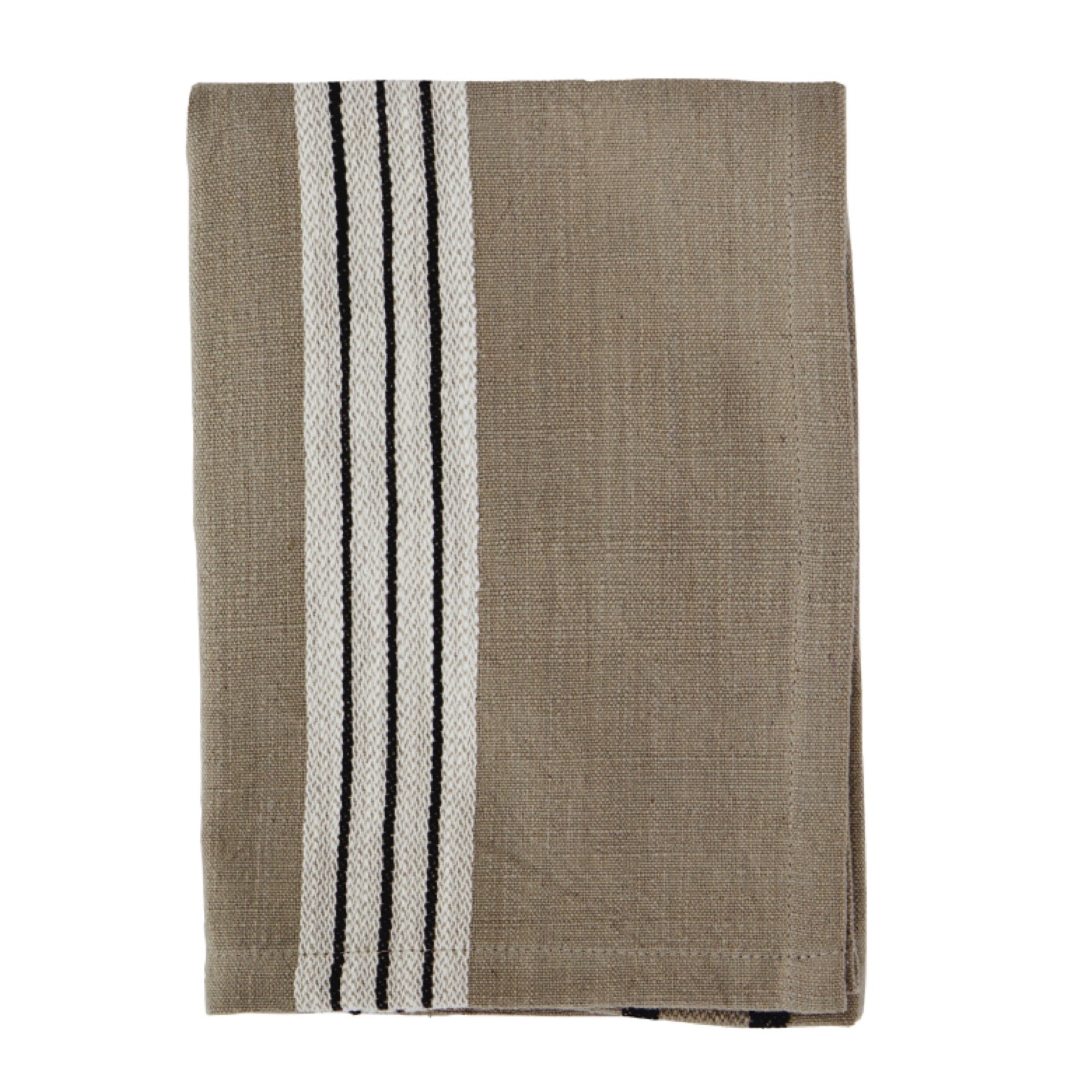 Torchon olive / noir / blanc