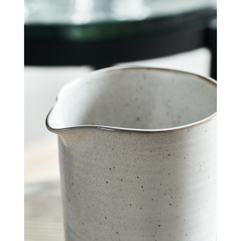 Cruche blanc crème-gris