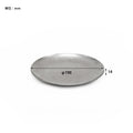 Assiette en inox 13cm diam.