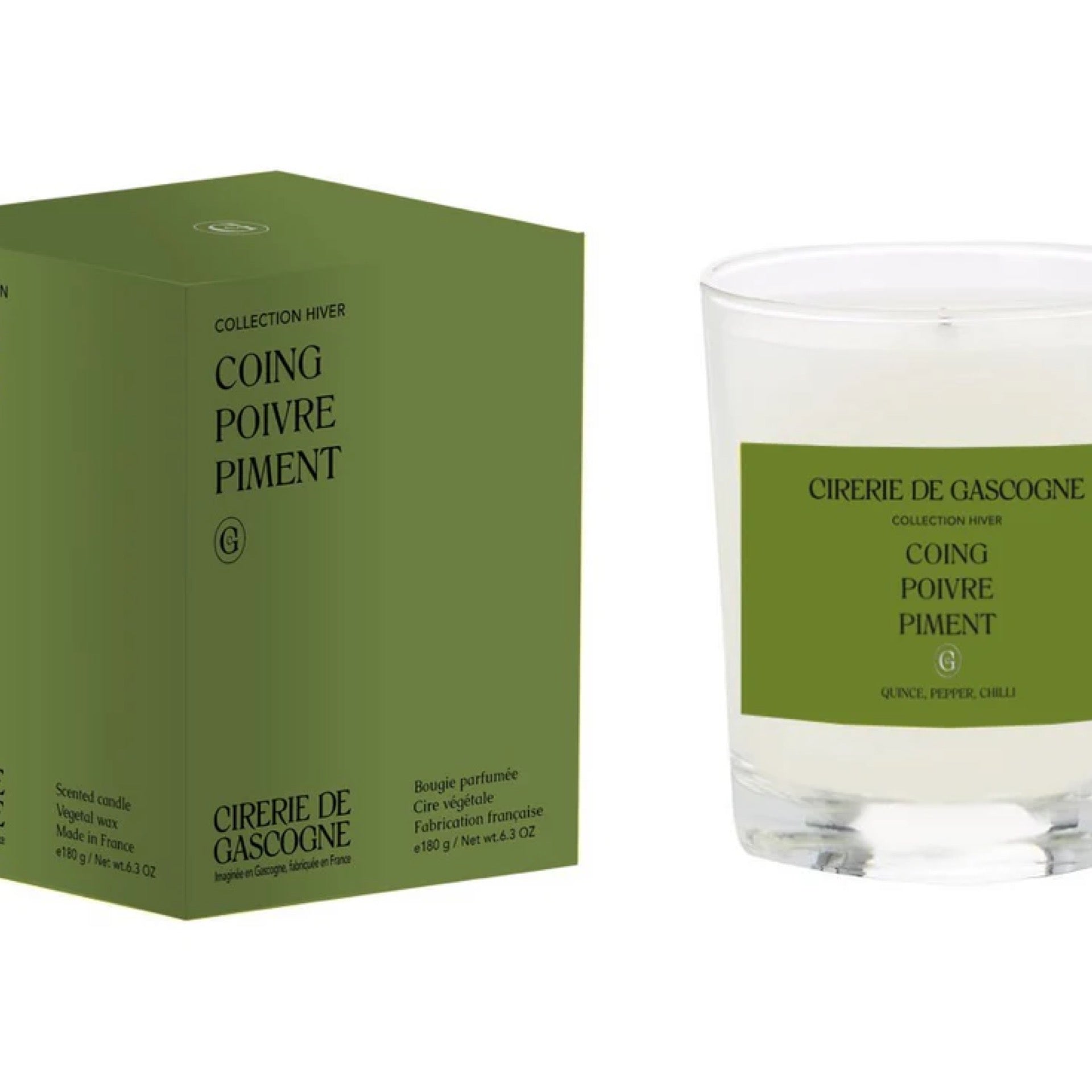 Bougie coing poivre piment 180g