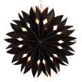 Étoile en papier lumineuse 30 cm 15 leds prune