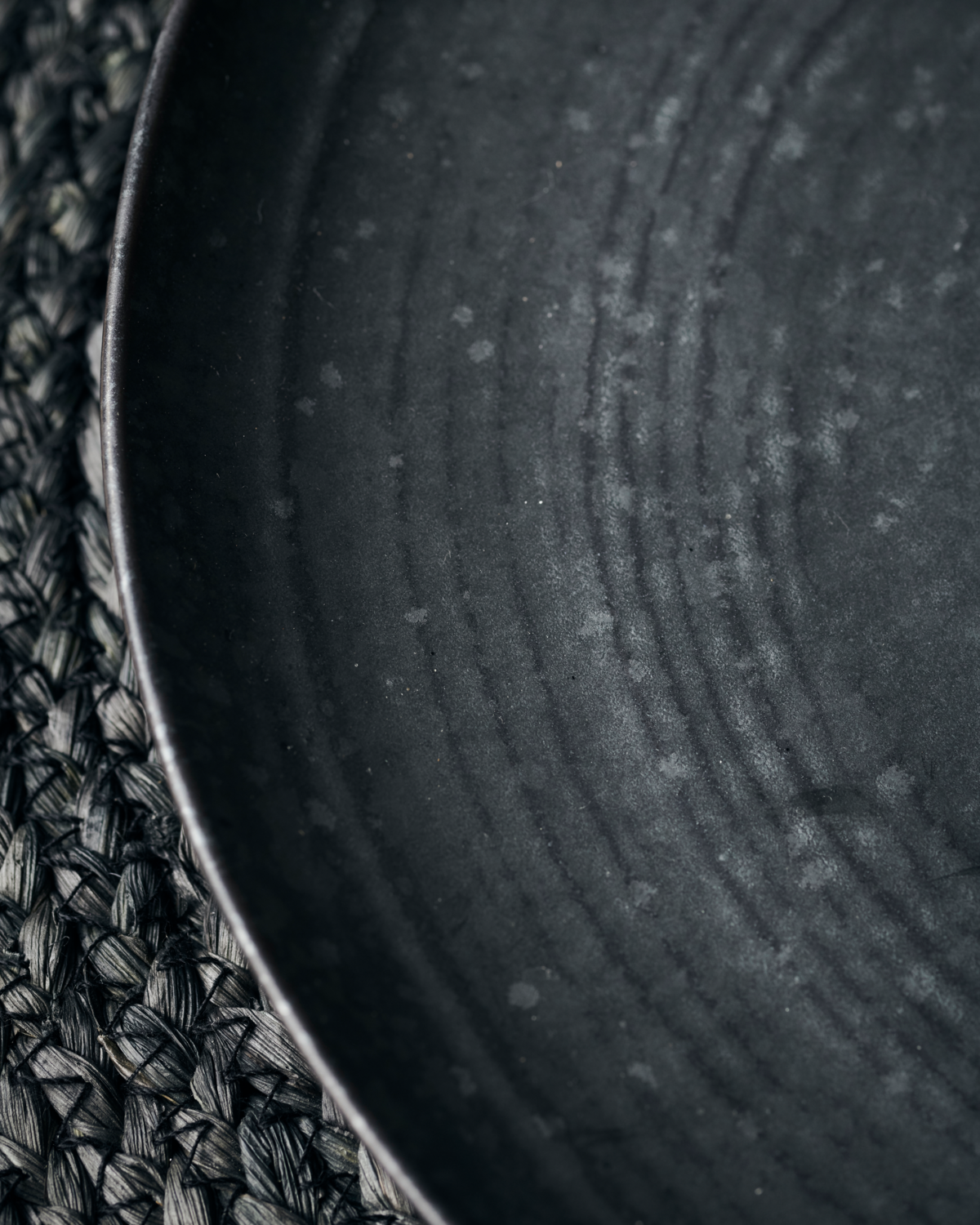 Pion Bol assiette HDpion, grès, noir galet, grande