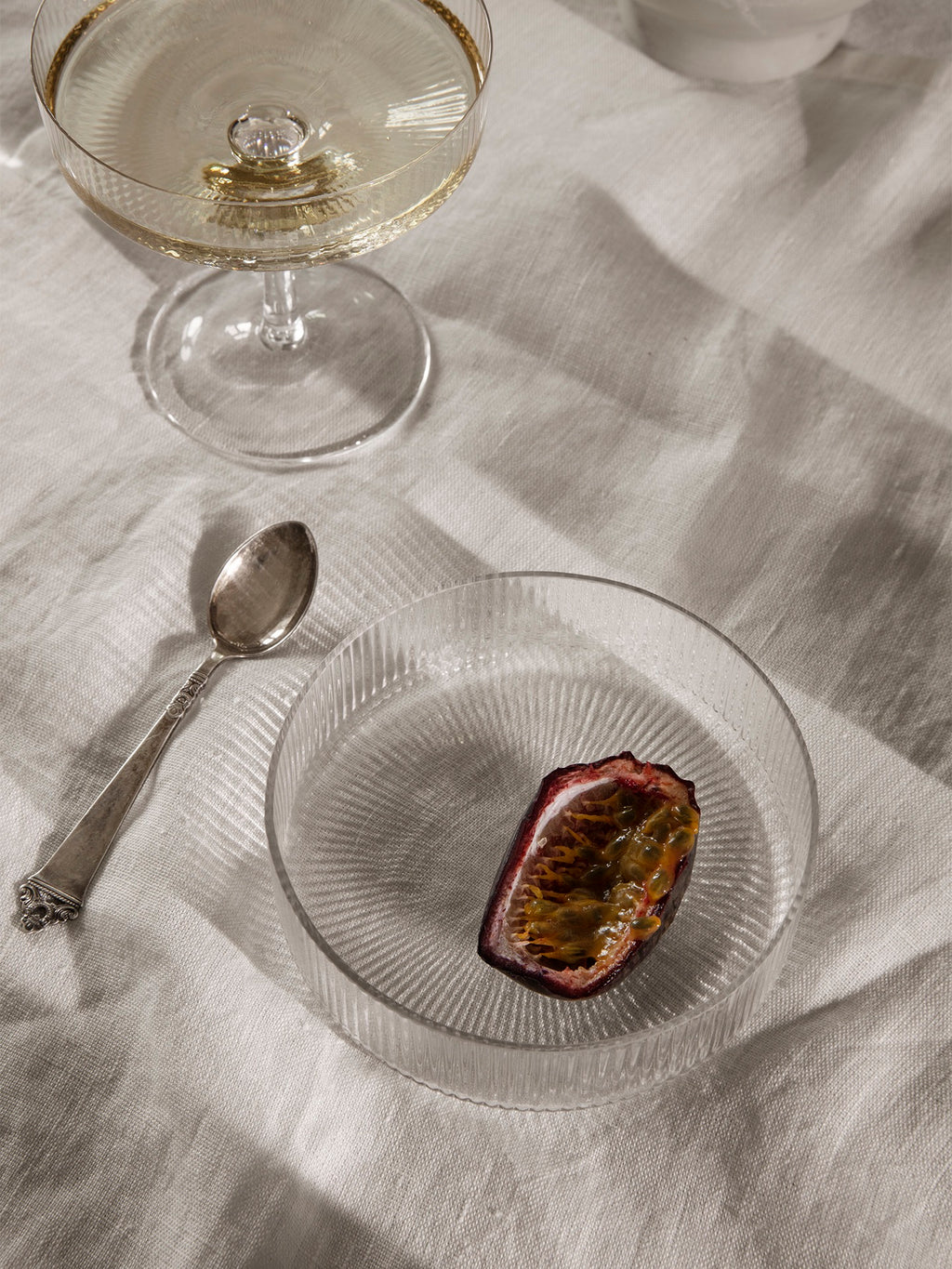 Set de 4 bols en verre Ripple