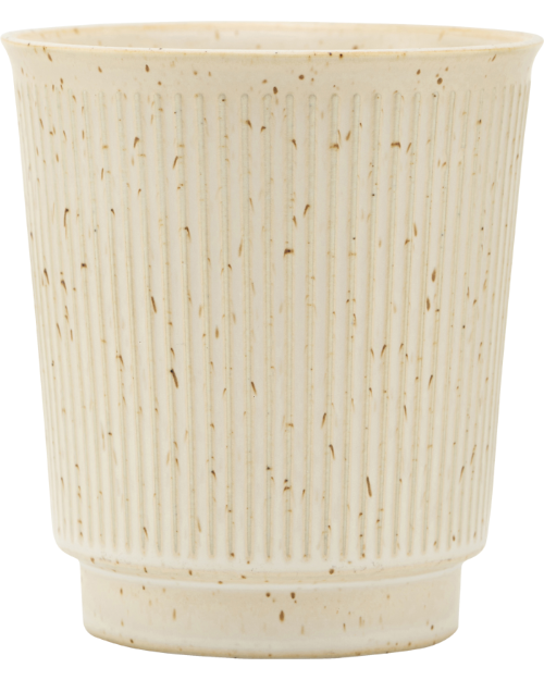 Mug Rustic Beige | Mug en grès avec glaçure mouchetée | Design scandinave intemporel