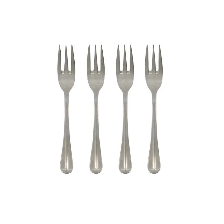 Fourchette à gâteau argenté (set 4x)