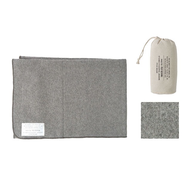 Plaid en laine et polyester gris