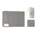 Plaid en laine et polyester gris