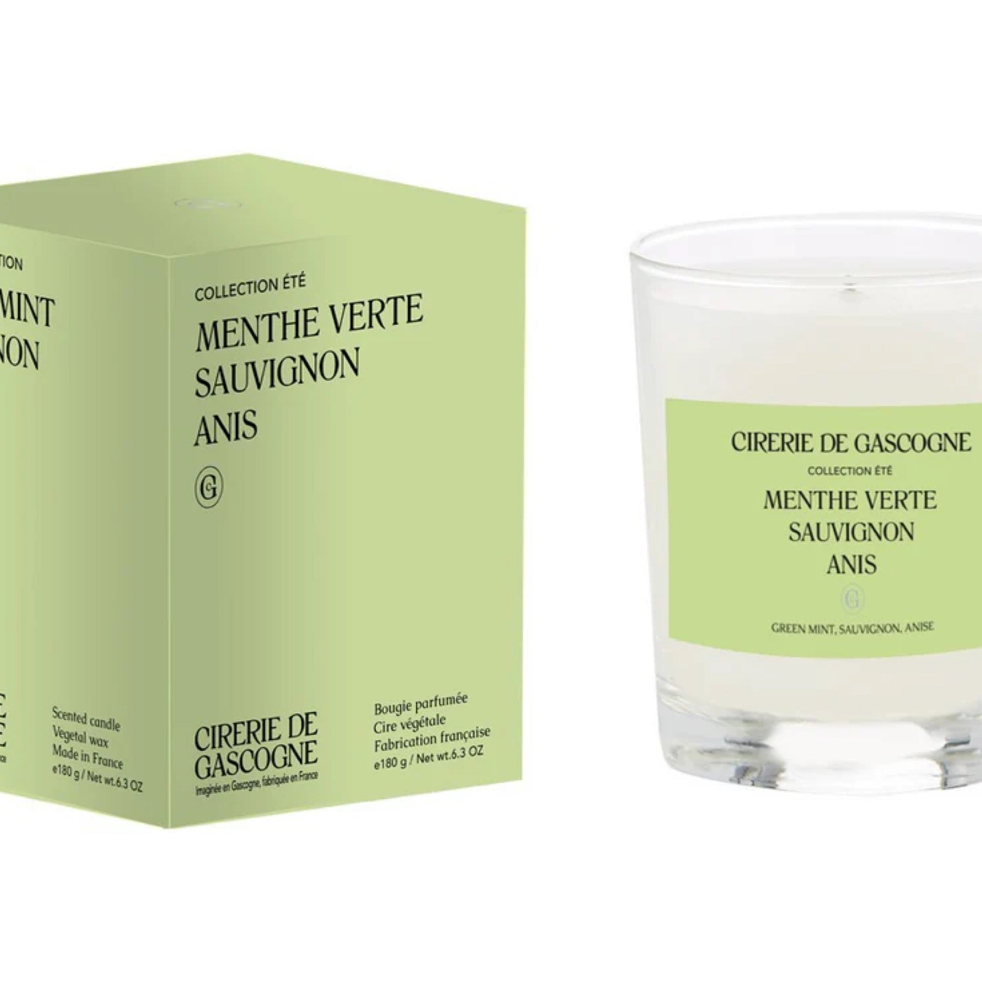 Bougie menthe sauvignon anis 180g