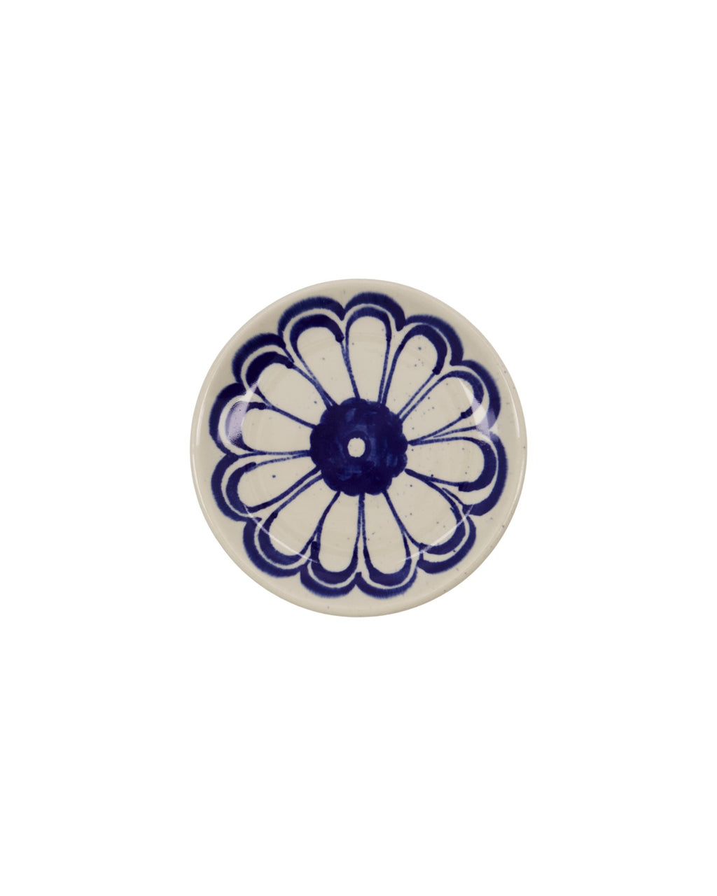 Assiette DIVA bleue peinte à la main