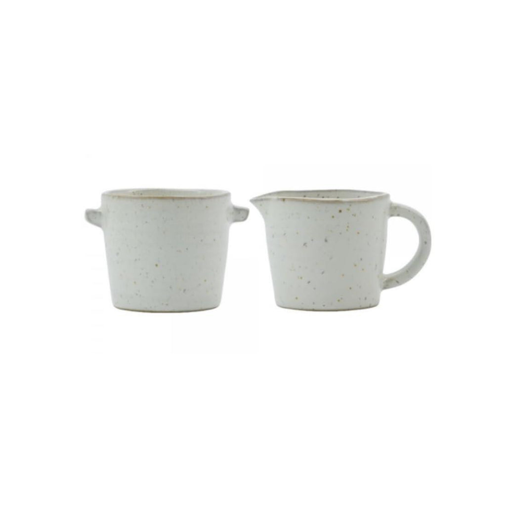 Pion Ensemble lait et sucre blanc crème-gris