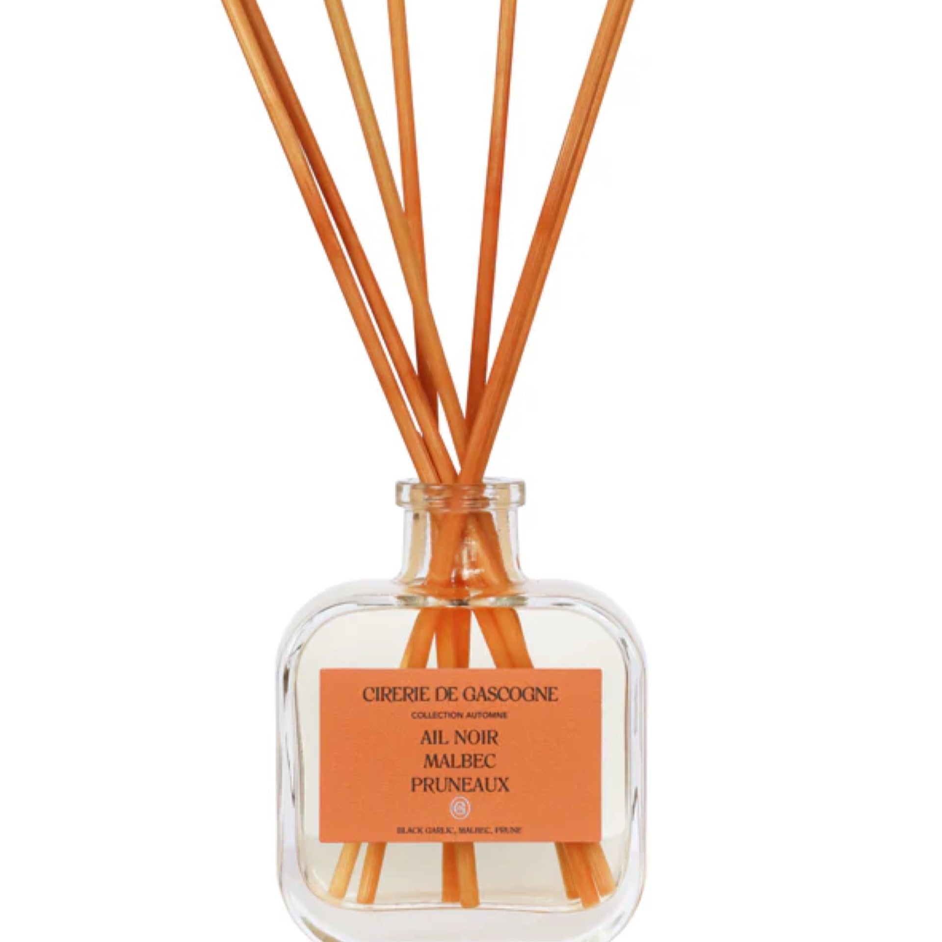 Diffuseur 200ml armagnac safran cuir + 7 bâtons rotin naturel
